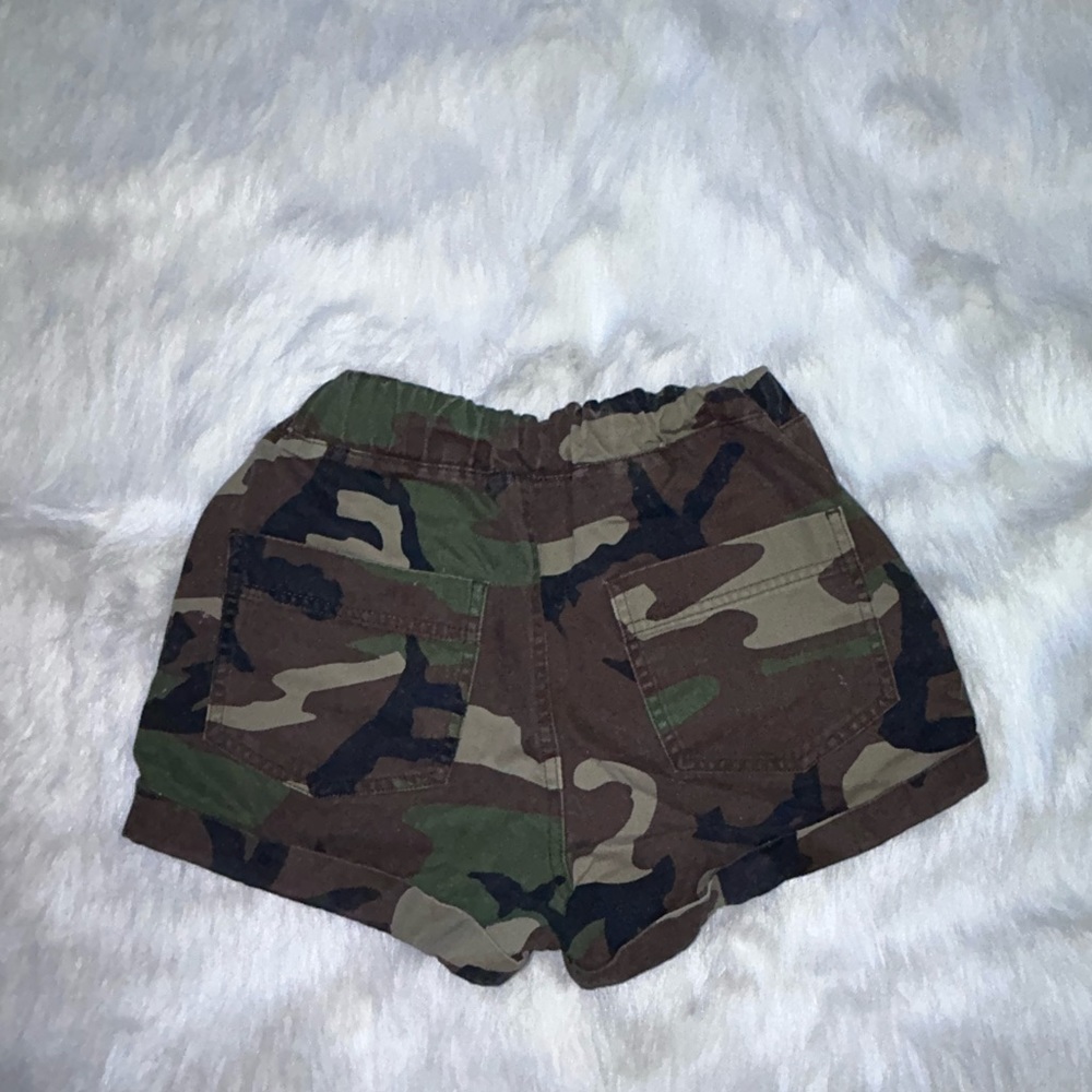 F21 Camo Shorts | Camo Print Denim